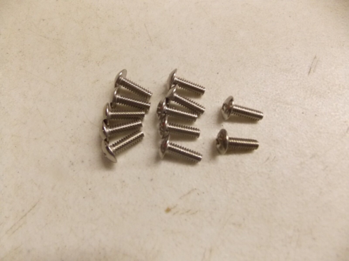 12 Stainless screws part 403912 Jacobsen Greens King IV for Front Plastic Cowl
