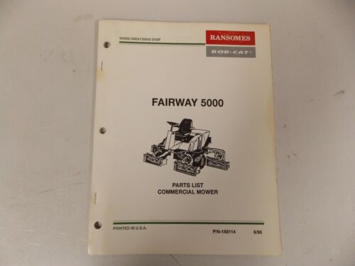 RANSOMES PARTS MANUAL FOR FAIRWAY 5000 GOLF REEL LAWN MOWER