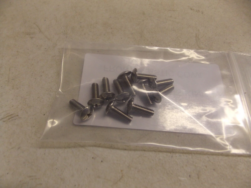 10 Stainless screws part 403912 Jacobsen Greens King IV for Front Plastic Cowl