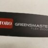 TORO GREENSMASTER 2100 DASH CONTROL PANEL DECAL PART NO. 115-7267