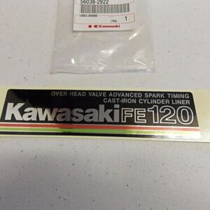 1 KAWASAKI FE120 GAS TANK DECAL FITS TORO GREENSMASTER 800 1000 1600 FLEX 18 21