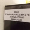 2005 TORO GROUNDSMASTER 4500-D 4700-D OPERATOR PARTS & SERVICE MANUALS 350 PAGES - Image 4
